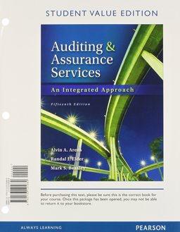 Auditing and Assurance Services, Student Value Edition Plus NEW MyAccountingLab with Pearson EText -- Access Card Package 15th 2013 9780133448733 Front Cover