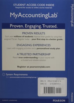NEW MyAccountingLab with Pearson EText -- Access Card -- for Cost Accounting 15th 9780133451474 Front Cover