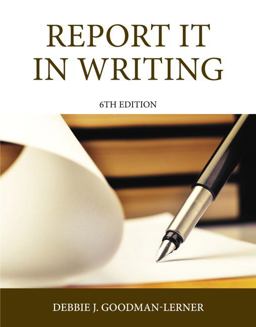 Report It in Writing 6th 9780133483185 Front Cover