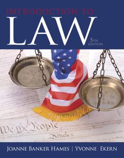 Introduction to Law 5th 9780133484564 Front Cover