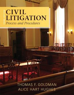 Civil Litigation Process and Procedures 3rd 9780133493863 Front Cover