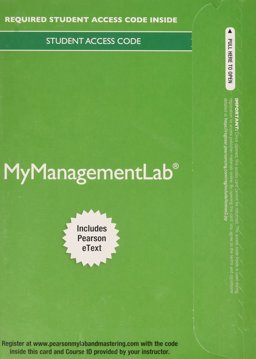 2014 MyManagementLab with Pearson EText -- Access Card -- for Fundamentals of Management