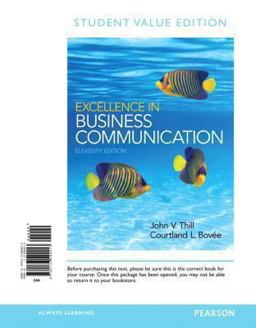 Excellence in Business Communication, Student Value Edition