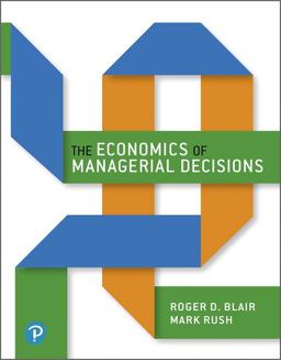 Economics of Managerial Decisions  9780133548235 Front Cover