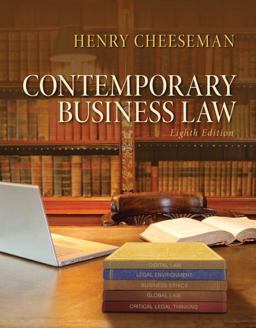 Contemporary Business Law 8th 9780133578164 Front Cover