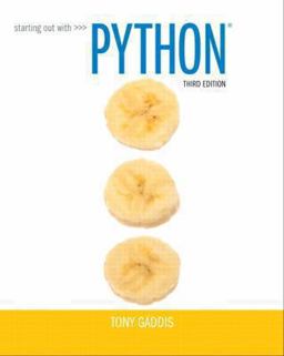 Starting Out with Python 3rd 9780133582734 Front Cover