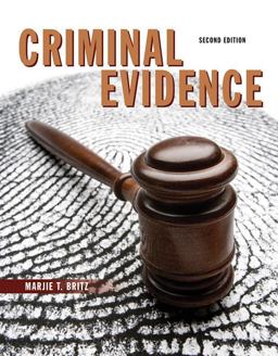 Criminal Evidence:  9780133598339 Front Cover