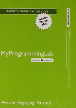 MyLab Programming with Pearson EText -- Access Code Card -- for Java Software Solutions