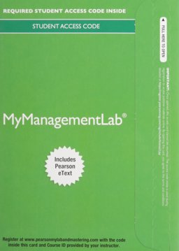 2014 MyManagementLab with Pearson EText -- Access Card -- for Understanding and Managing Organizational Behavior