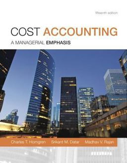 Cost Accounting Plus NEW MyAccountingLab with Pearson EText -- Access Card Package 15th 9780133803815 Front Cover