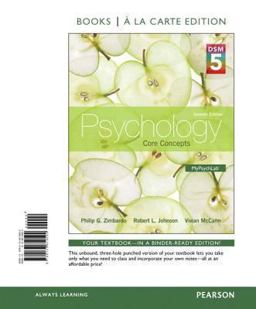 Psychology Core Concepts with DSM5 Updates, Books a la Carte Edition 7th 9780133810592 Front Cover