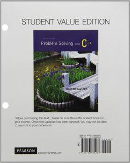 Problem Solving with C++