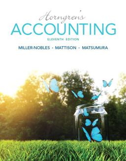 Horngren's Accounting 11th 9780133856781 Front Cover