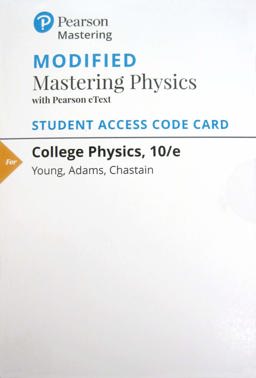 Modified MasteringPhysics with Pearson EText -- ValuePack Access Card -- for College Physics