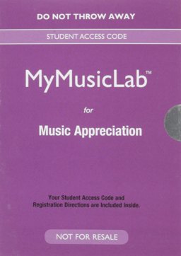 NEW Mylab Music for Music Appreciation -- Valuepack Access Card