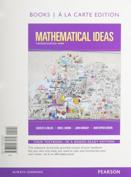 Mathematical Ideas, Bools a la Carte Edition Plus NEW MyMathLab with Pearson EText -- Access Card Package