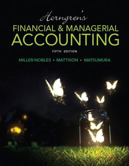 Horngren's Financial and Managerial Accounting 5th 9780133866292 Front Cover