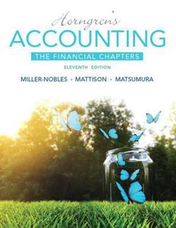 Horngren's Accounting, the Financial Chapters