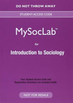 NEW Mylab Sociology for Introduction to Sociology -- Valuepack Access Card