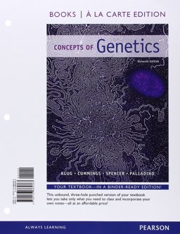 Concepts of Genetics + Masteringgenetics With Etext Access Card: Books a La Carte Edition  9780133887143 Front Cover