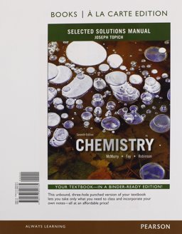 Selected Solutions Manual for Chemistry, Books a la Carte Edition