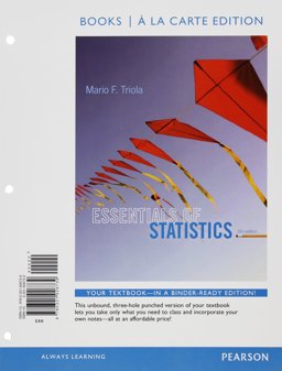 Essentials of Statistics Books a la Carte Plus NEW MyStatLab with Pearson EText -- Access Card Package