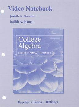 Video Notebook College Algebra