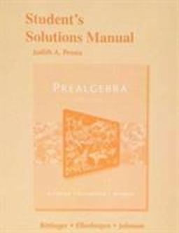 Student's Solutions Manual for Prealgebra