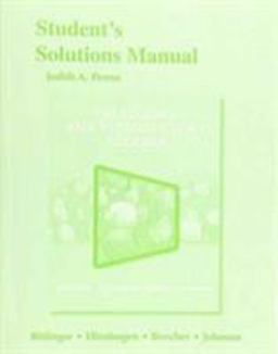 Student's Solutions Manual for Prealgebra and Introductory Algebra