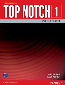 Top Notch 1 3/e Workbook 392815 3rd 9780133928150 Front Cover