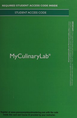 MyCulinaryLab -- Access Card -- for on Cooking Update, on Baking, and Garde Manger
