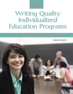 IEPs Writing Quality Individualized Education Programs 3rd 9780133949520 Front Cover
