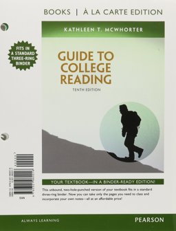 Guide to College Reading, Books a la Carte Edition Plus MyReadingLab with EText - Access Card Package