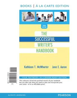 Successful Writer's Handbook, Books a la Carte Edition 3rd 9780133953039 Front Cover