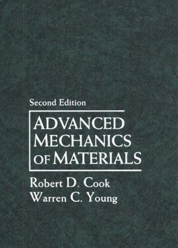 Advanced Mechanics of Materials 2nd 9780133969610 Front Cover