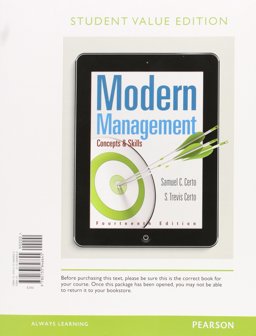 Modern Management Concepts and Skills, Student Value Edition Plus MyManagementLab with Pearson EText -- Access Card Package 14th 9780133972887 Front Cover