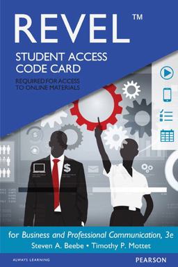 Revel Access Code for Business and Professional Communication 3rd 9780133973693 Front Cover