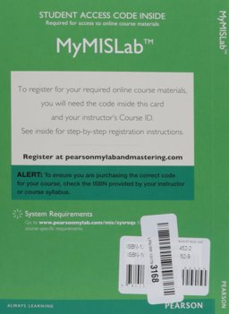 MyMISLab with Pearson EText -- Access Card -- for Management Information Systems