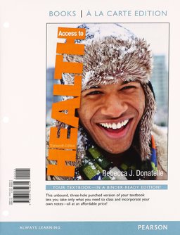 Access to Health, Books a la Carte Plus MasteringHealth with EText -- Access Card Package