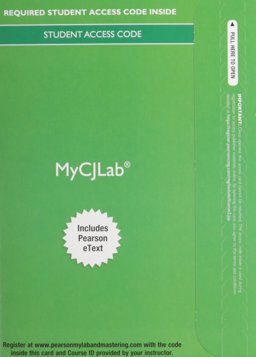 MyLab Criminal Justice with Pearson EText -- Access Card -- for Criminal Justice