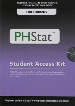 PHStat for Pearson 5x7 Valuepack Access Code Card