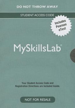 MySkillsLab with Pearson EText -- Valuepack Access Card