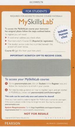 MySkillsLab with Pearson EText -- Glue in Access Card
