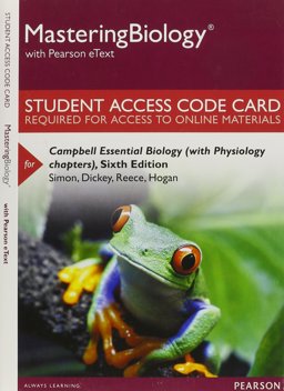 MasteringBiology with Pearson EText -- Standalone Access Card -- for Campbell Essential Biology (with Physiology Chapters)