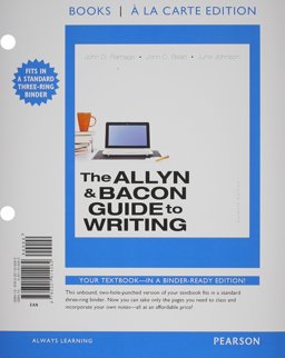 The Allyn and Bacon Guide to Writing, Books a la Carte Plus MyWritingLab with EText -- Access Card Packge