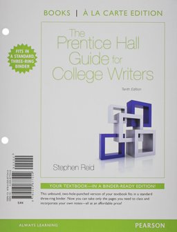 The Prentice Hall Guide for College Writers, Books a la Carte Plus MyWritingLab with EText -- Access Card Package