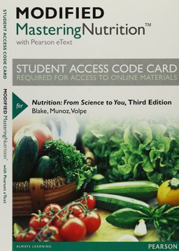 Modified Masteringnutrition with Mydietanalysis with Pearson Etext -- Standalone Access Card -- for Nutrition