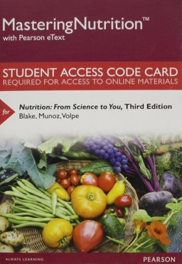 MasteringNutrition with MyDietAnalysis with Pearson EText -- Standalone Access Card -- for Nutrition