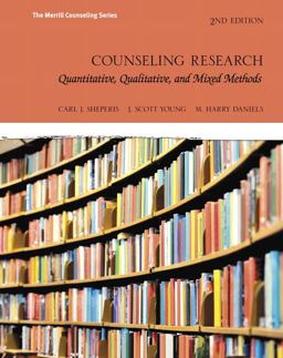 Counseling Research Quantitative, Qualitative, and Mixed Methods 2nd 9780134025094 Front Cover
