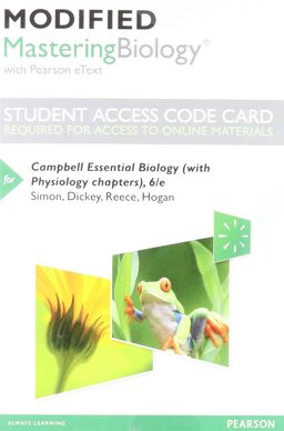 Modified Mastering Biology with Pearson EText -- Standalone Access Card -- for Campbell Essential Biology (with Physiology Chapters)